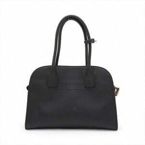 Prada Black Tote Soft Bag Leather Grain